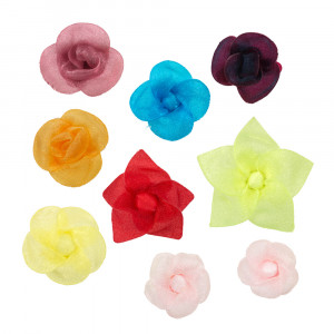 25 Р Ассорти Цветок розочка мелк. 9 шт №001 BLITZ