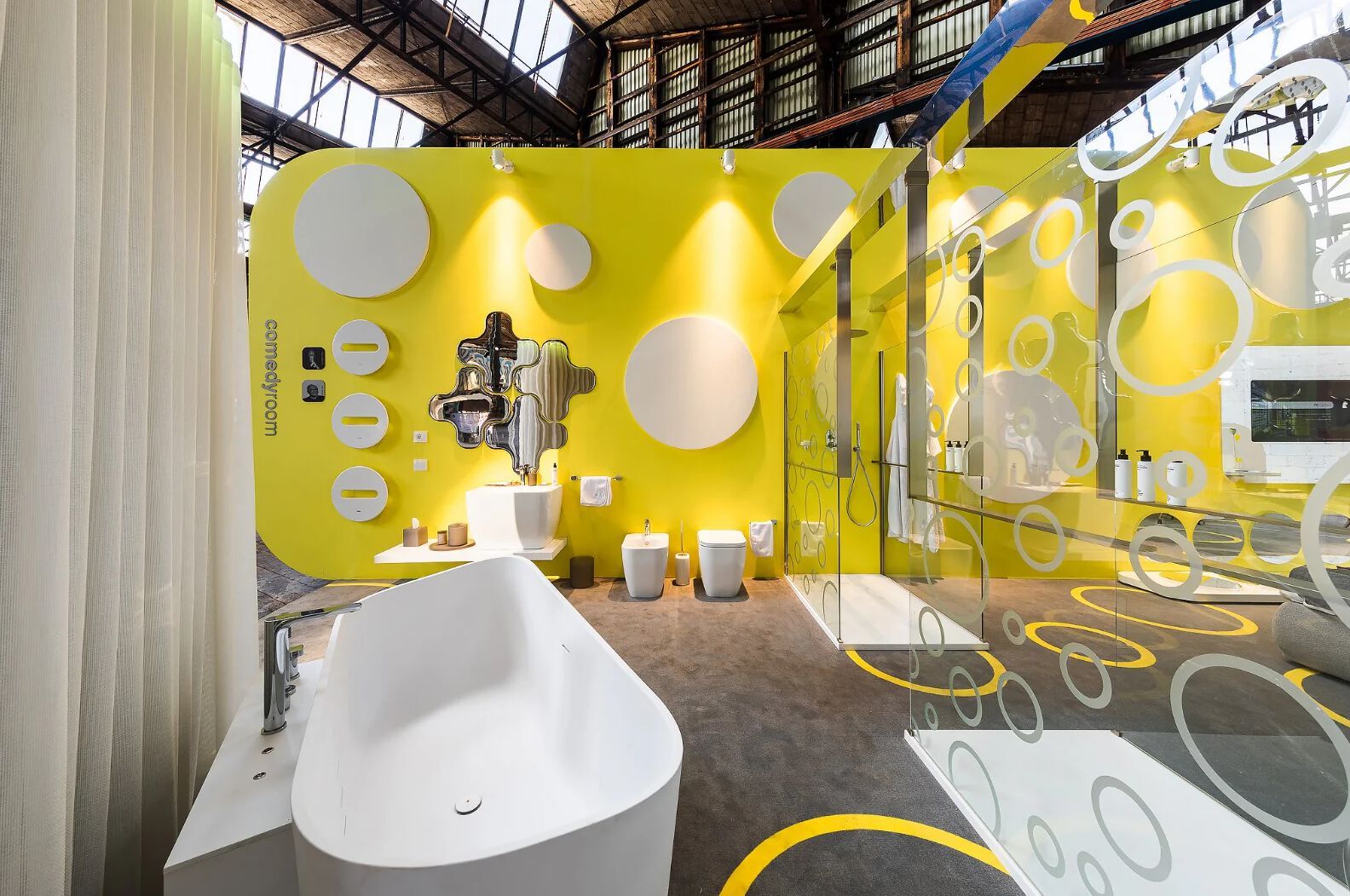 Настенное стеклянное зеркало PlusObject PUZZLE ARCH-00061262 - Вид №1