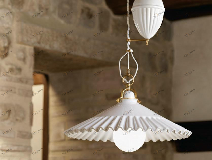 Aldo Bernardi Подвесной светильник из керамики Duse sun-id-1374603