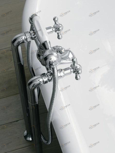 ZAZZERI Напольный смеситель для ванны с ручным душем с отдельными розетками 800 sun-id-1346388