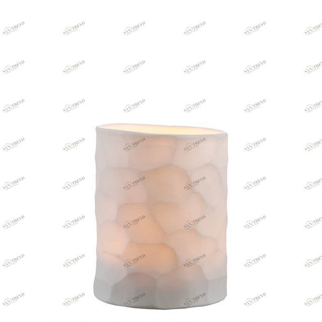 Подсвечник стеклянный белый Fontana S от Eichholtz EICHHOLTZ EICHHOLTZ 060241 Белый 