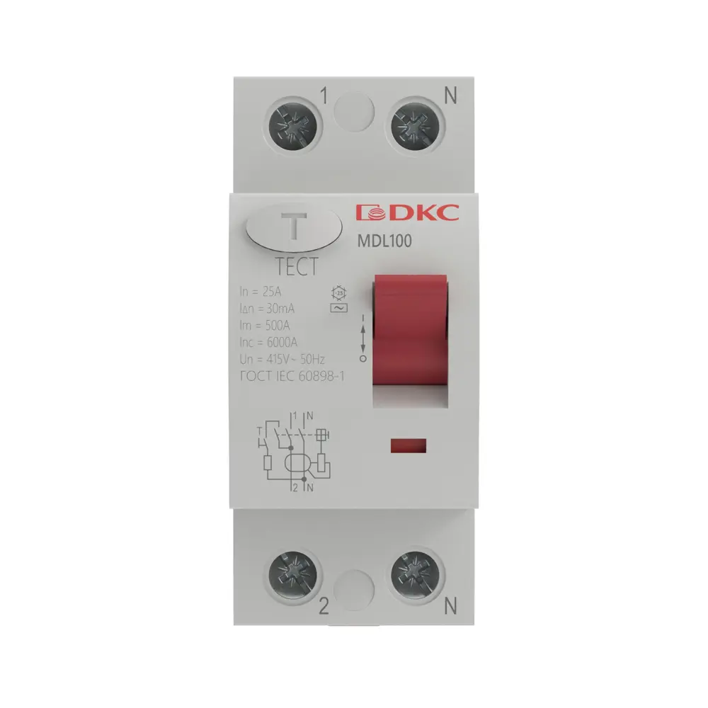УЗО DKC Yon 2P 25 А 30 мА 10 кА АС STLM-2126408 - Вид №1