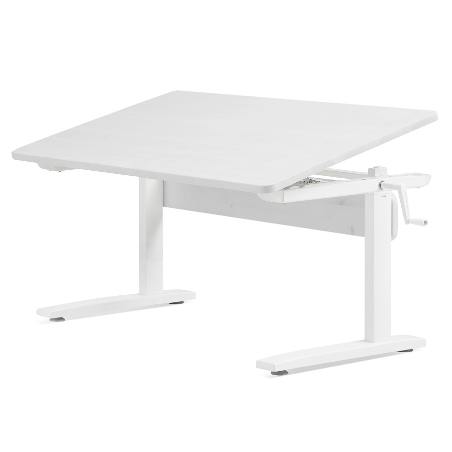 Парта Flexa desks & chairs с наклонной столешницей, белая/искусственно состаренная 82501162 - Вид №1