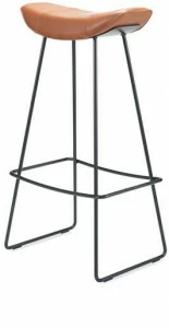 Freifrau Кожаный барный стул с подставкой для ног