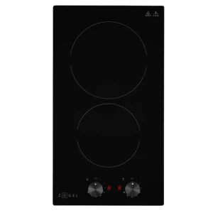 Стеклокерамическая варочная панель Zugel ZEH290C 29x5.2x52 см 2 конфорки цвет серый