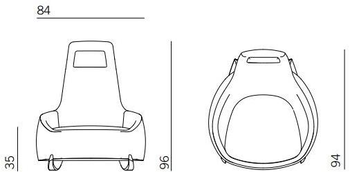 Montis Кресло-качалка с высокой спинкой Dim sum sun-id-1449311 - Вид №2