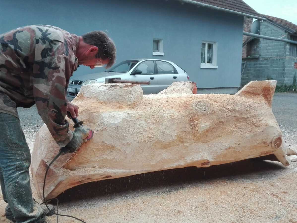 Ванна из цельного дерева Logniture BATHTUB ARCH-00019026 - Вид №5