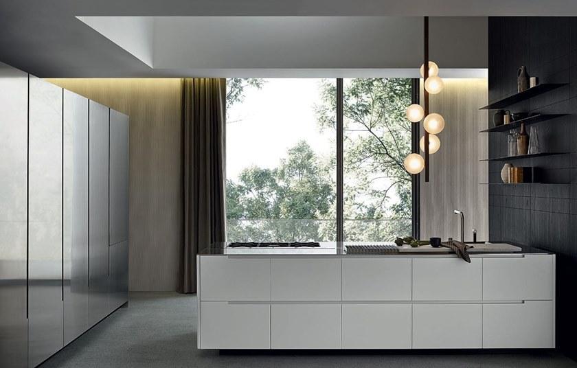 Poliform Кухня из стали и дерева с полуостровом sun-id-1424834 - Вид №20