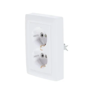 Розетка Reone 2 разъема с заземлением