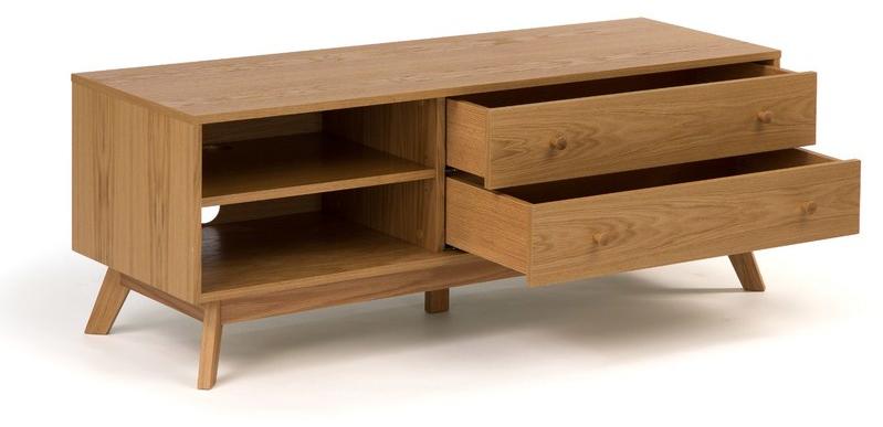 Woodman Тумба под ТВ из фанерованной древесины с ящиками Kensal sun-id-1446609 - Вид №1