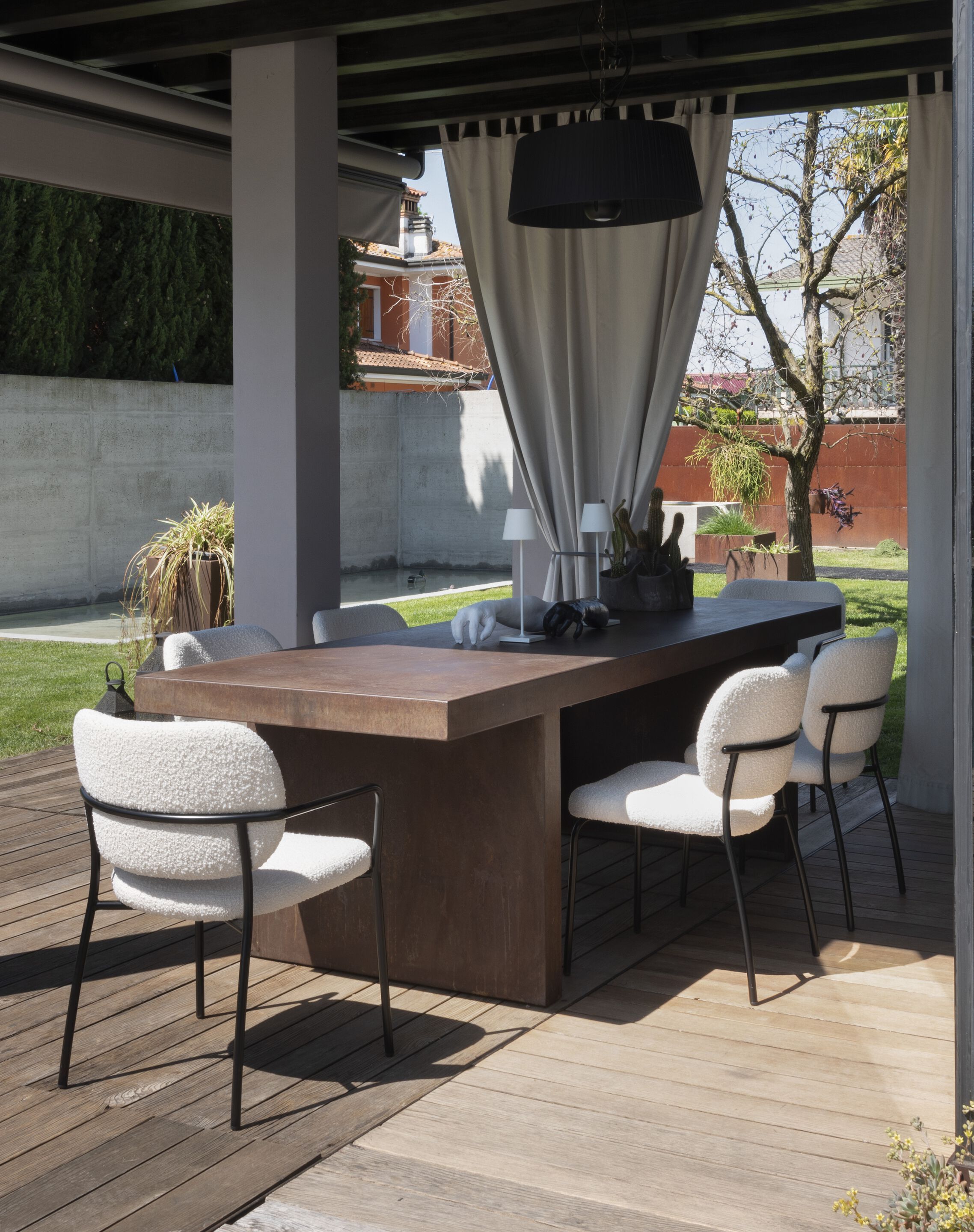 Мягкий тканевый стул с подлокотниками Tonon Eli ARCH-00083376 - Вид №6