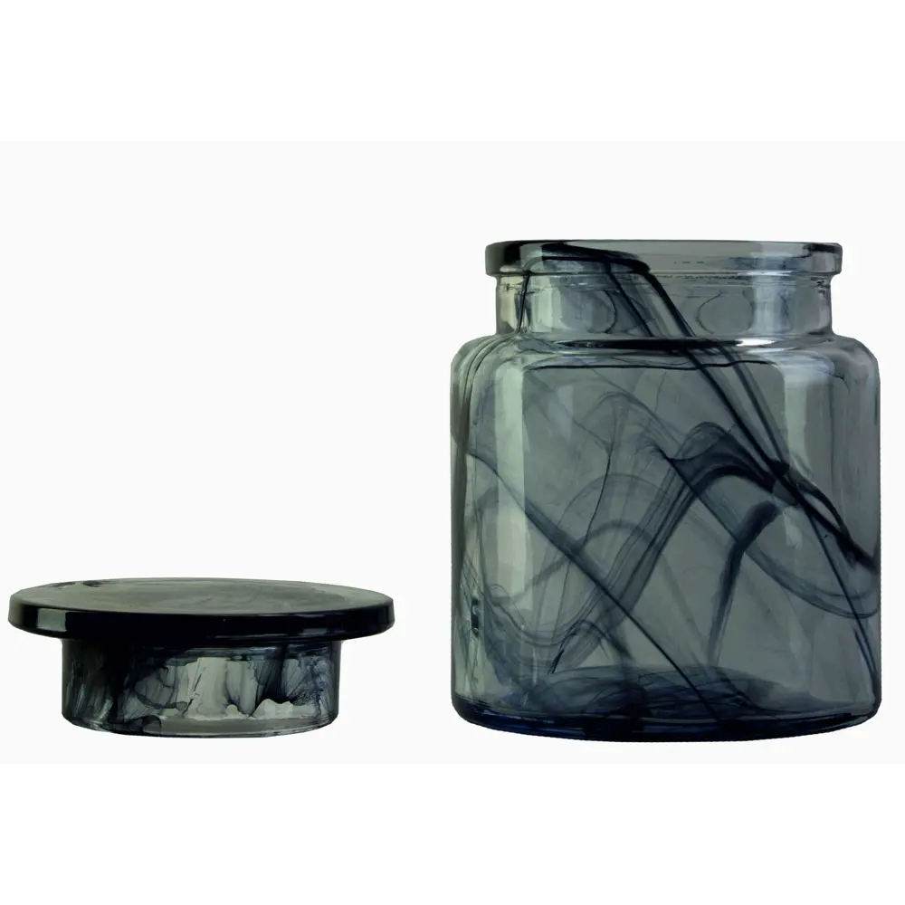 Баночка для ватных дисков Raindrops Shade керамика цвет черный STLM-2001142