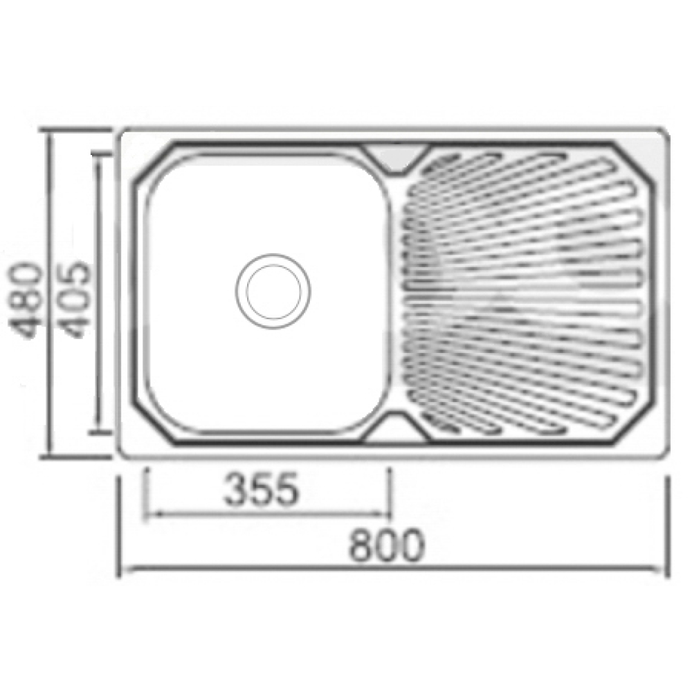 Кухонные мойки Eco Wien SWT-8048.0 SEAMAN  - Вид №1