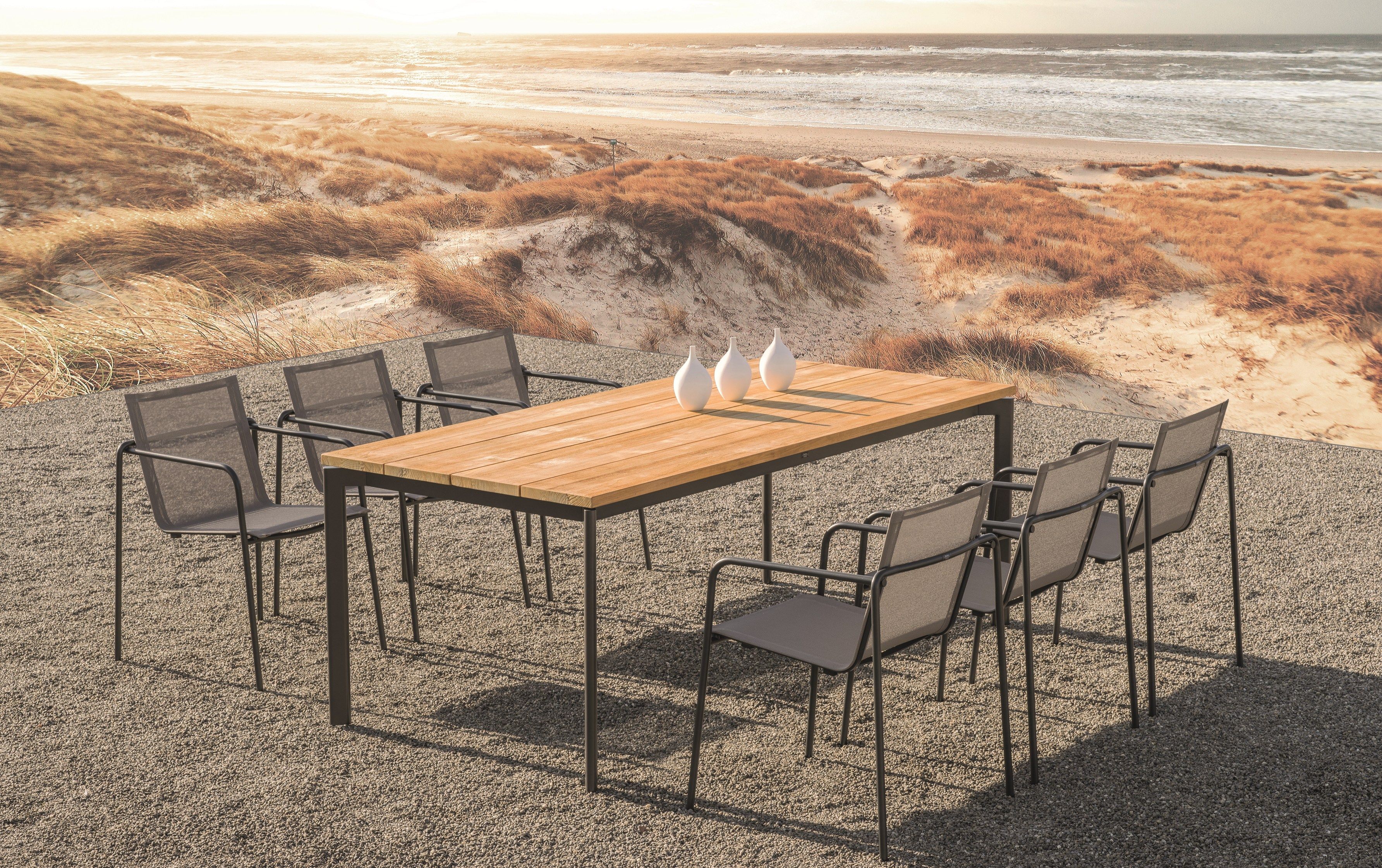 Штабелируемый садовый стул с подлокотниками FISCHER MÖBEL Taku ARCH-00022429 - Вид №14