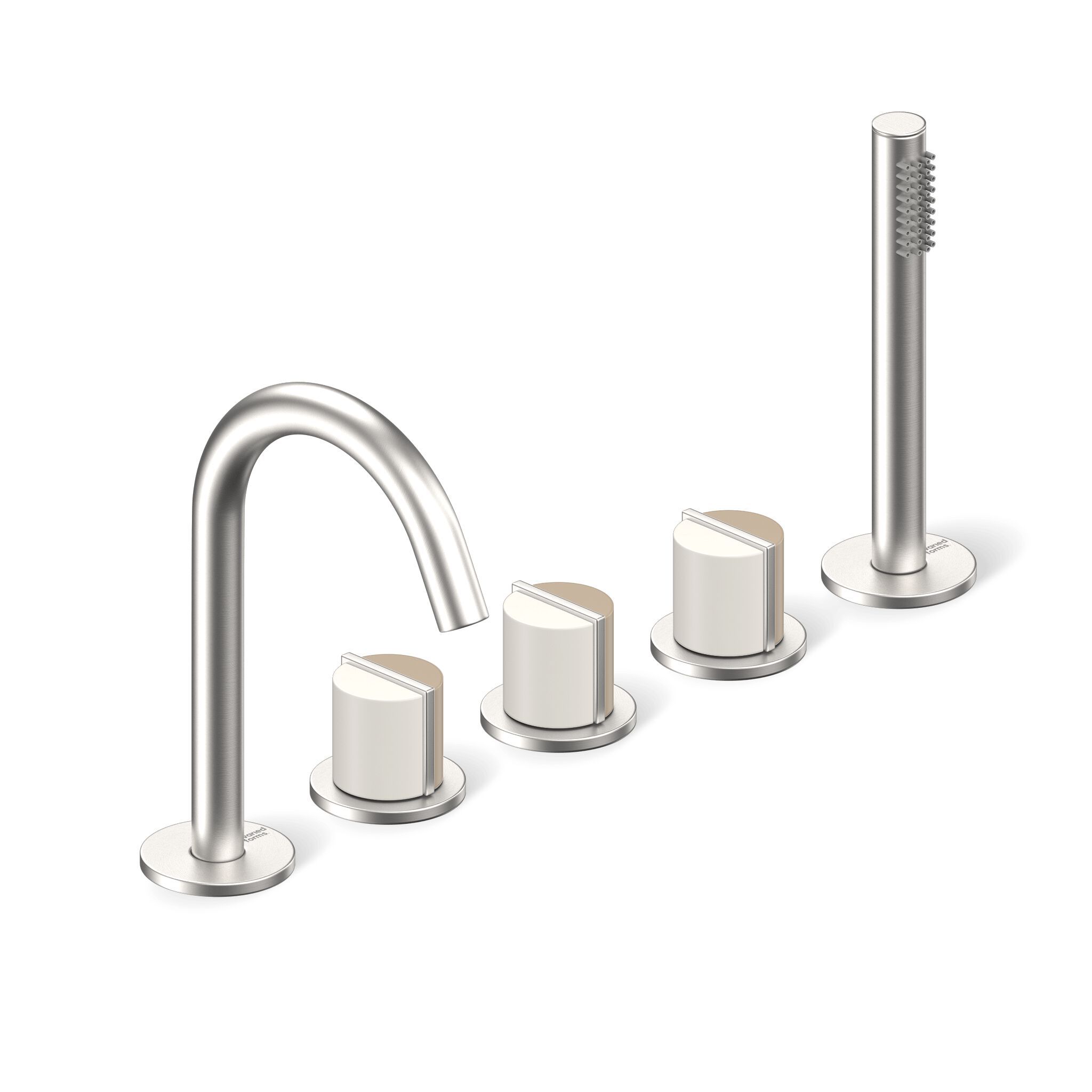 Утопленный набор для ванны с 5 отверстиями и ручным душем Varied Forms Macaron ARCH-00054511 - Вид №8