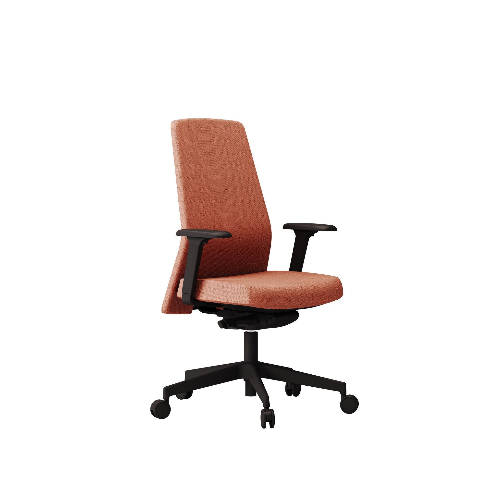 5-спицевое вращающееся офисное кресло с тканевыми колесами Las Mobili обзор ARCH-00038746 - Вид №1