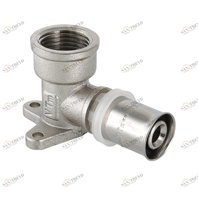 VTm.254.N.002605 Пресс-фитинг – угольник с креплением (водорозетка) Valtec 26 мм х 3/4" 