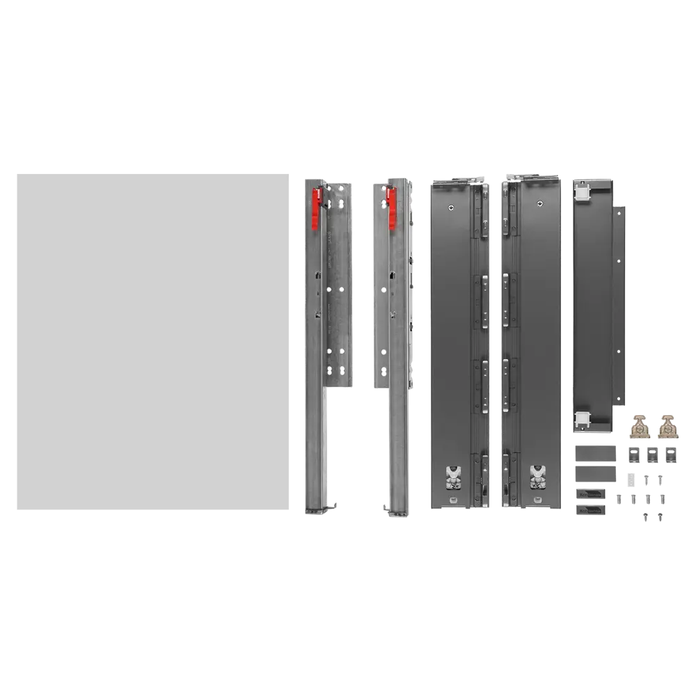 Выдвижной ящик с доводчиком 45x11x50 см KONSENSA ЛДСП/металл цвет серый Flowbox STLM-2043854 - Вид №5