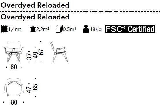 Moroso Кресло из мягкой фанеры с подлокотниками Overdyed sun-id-1503343 - Вид №3