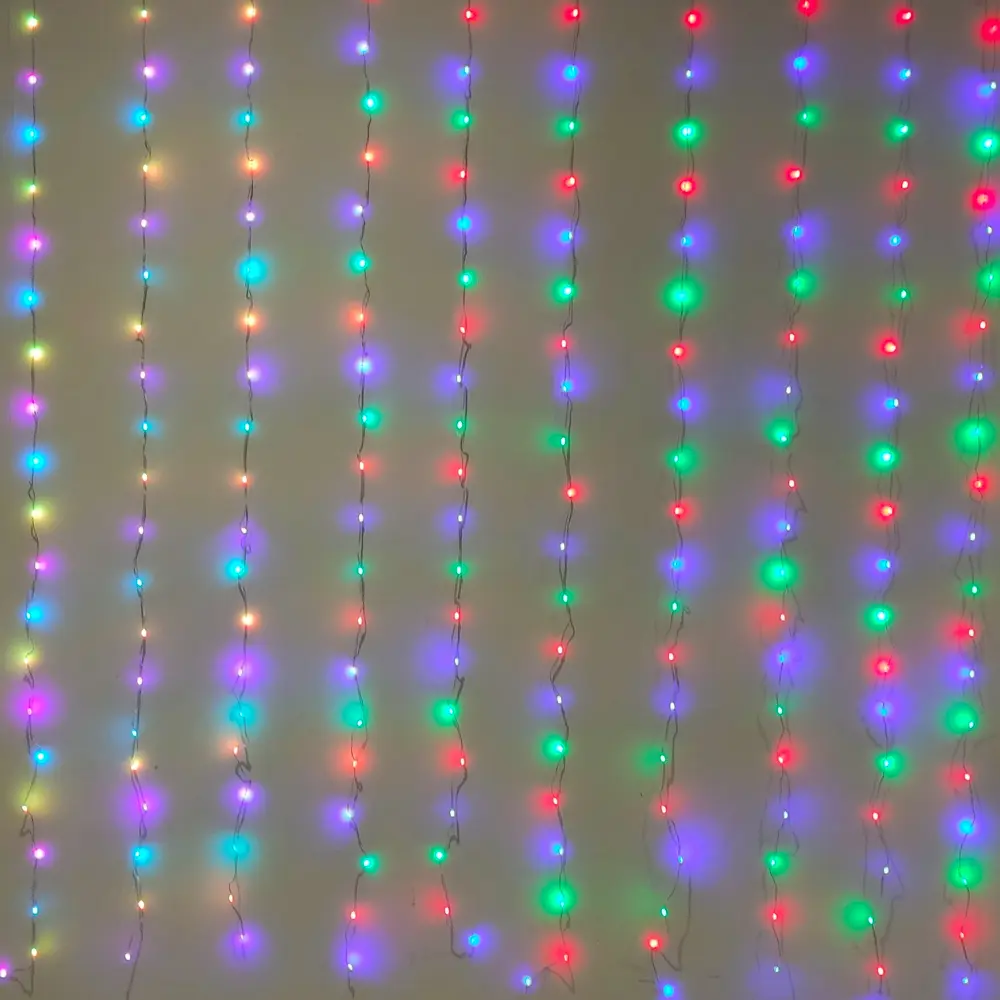 Электрогирлянда комнатная Занавес 2x2 м 200 LED разноцветный свет 8 режимов 85105201 STLM-2119910 Santreyd  - Вид №9