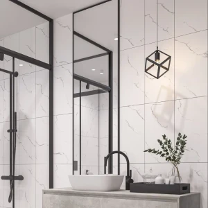 Плитка настенная Euroceramica Calacatta Light 25x50 см 1 м² глянцевая цвет белый серый 89334536 STLM-2203579