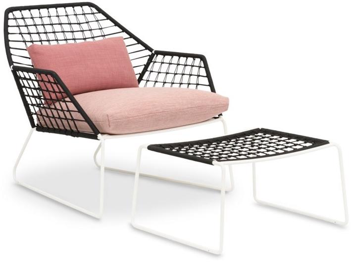 Saba Italia Садовое кресло из ткани и полиэтиленовых тросов New york soleil sun-id-1357286 - Вид №2