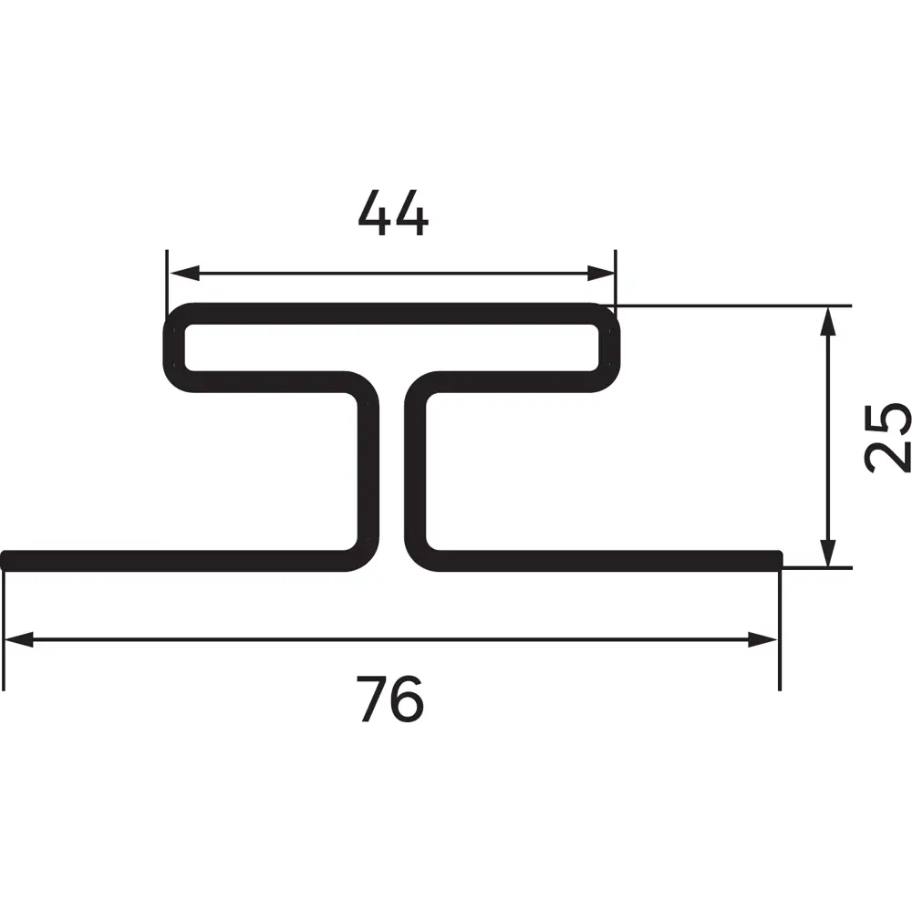 87936747 H-профиль для сайдинга Artens цвет серый STLM-1015527  - Вид №1