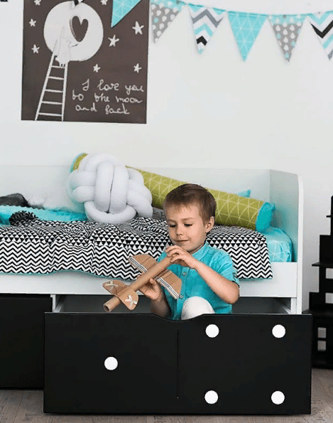 Подростковый диван-кровать с 2 ящиками "Продленка" МАНДАРИН ПРОДЛЕНКА 178746 Белый Santreyd  - Вид №8