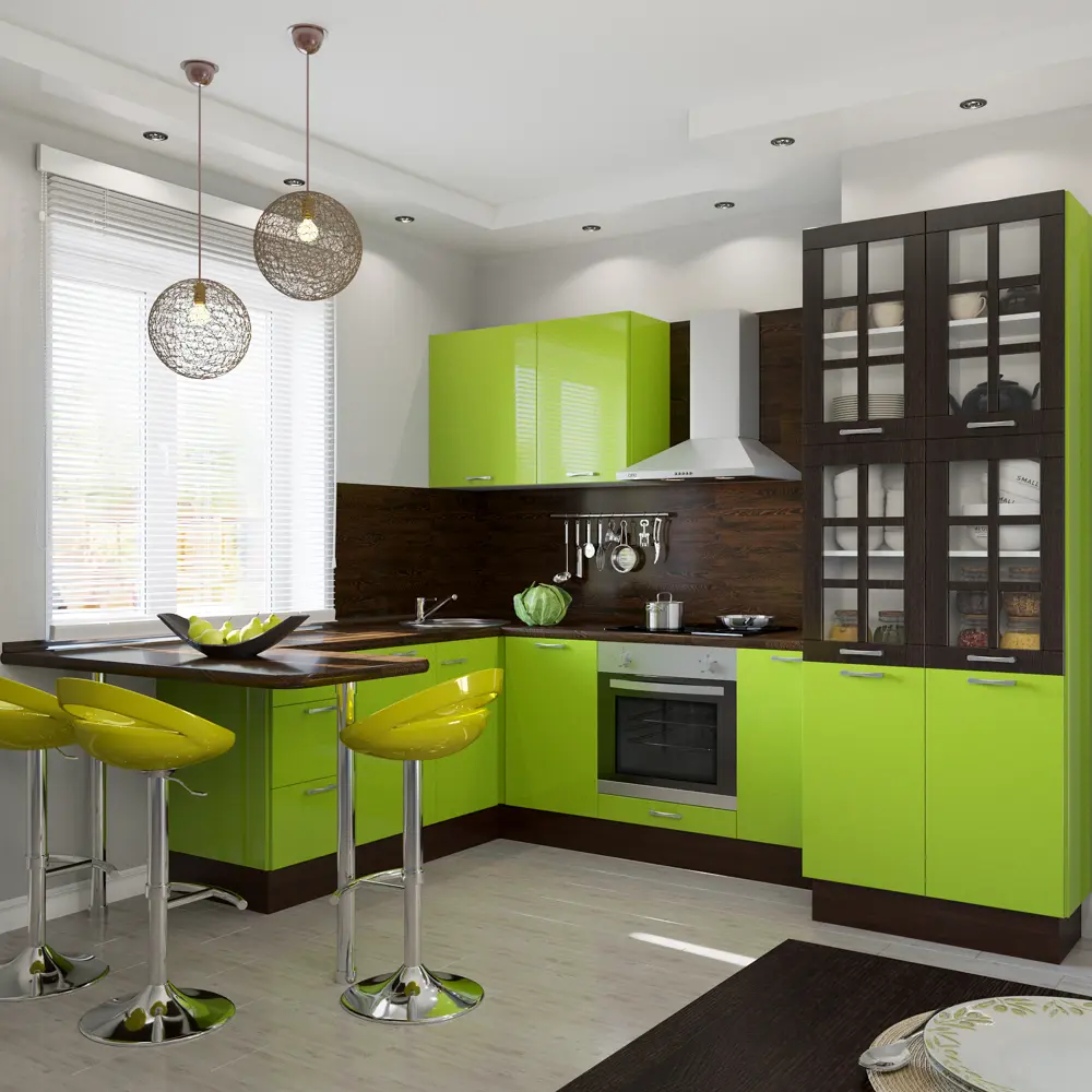 Витрина для шкафа Delinia «Васаби» 40x70 см, пластик, цвет зелёный STLM-2028699 - Вид №2