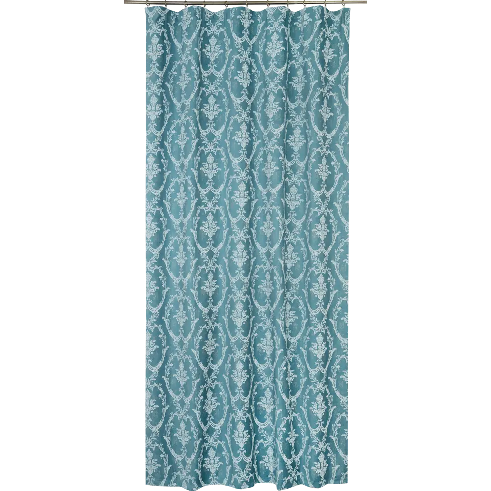 Штора на ленте «Вензель» 160x280 см цвет синий GARDEN STLM-2035552