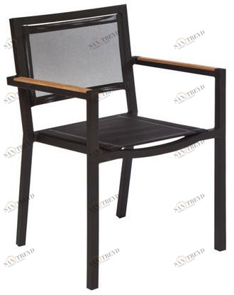 Il Giardino di Legno Штабелируемый садовый стул с подлокотниками Lui & lei Lui301