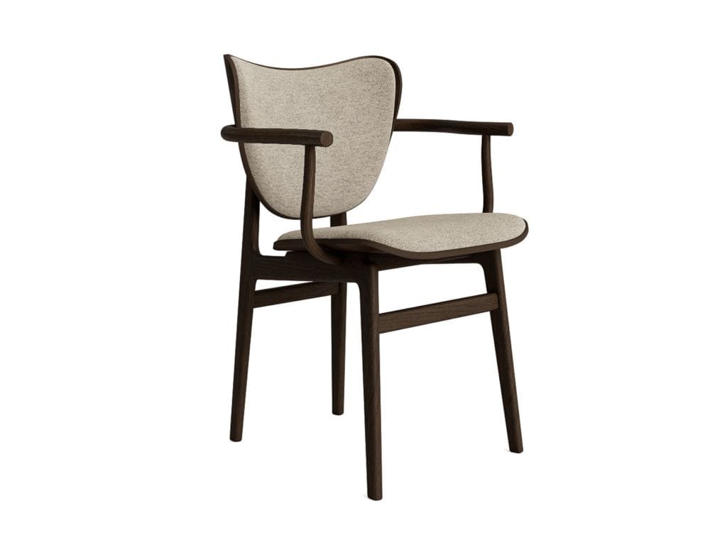 Стул из ткани и дуба с подлокотниками NORR11 Elephant ARCH-00052644 - Вид №2