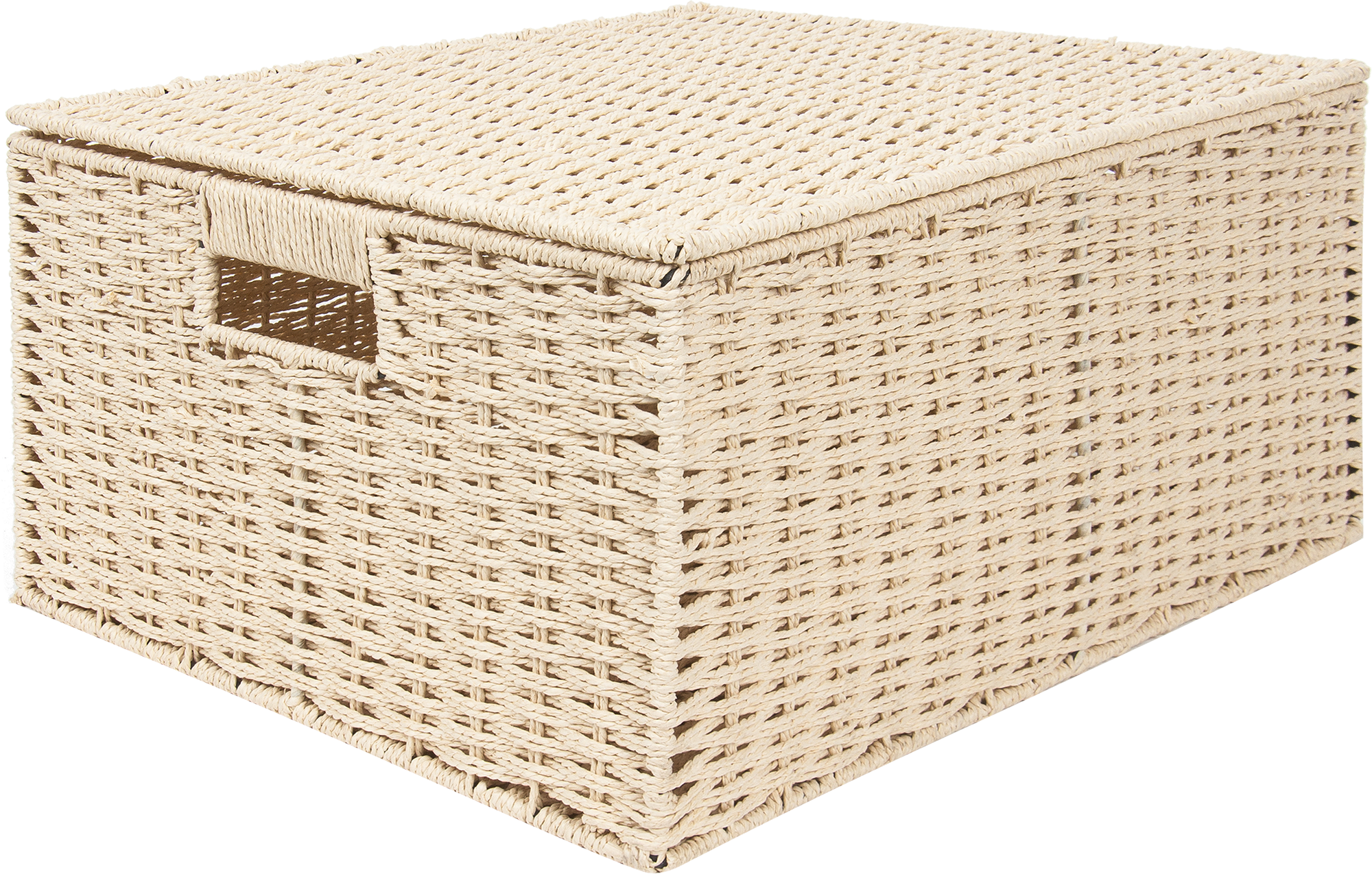 82280880 Корзина мягкая с ручками 45x33x21 см 31 л бамбук цвет бежевый STLM-0023951 STORIDEA