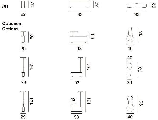 de Sede Разделительный модуль со столом и лампой Ds-601 sun-id-1364520 - Вид №2