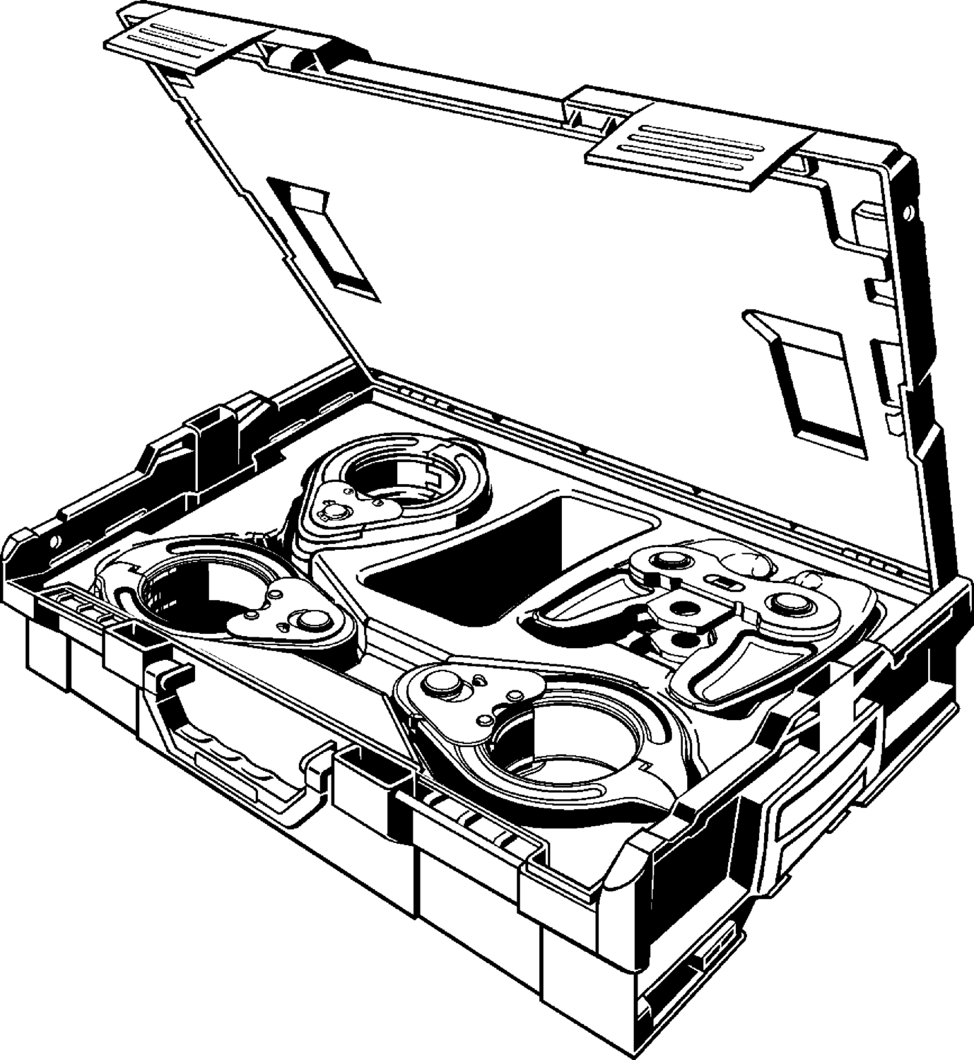 793 548 Модель 2202.42 Трубопроводные системы  Системные пресс-инструменты  Системные пресс-кольца, системные пресс-цепи  Megapress Santreyd  - Вид №1