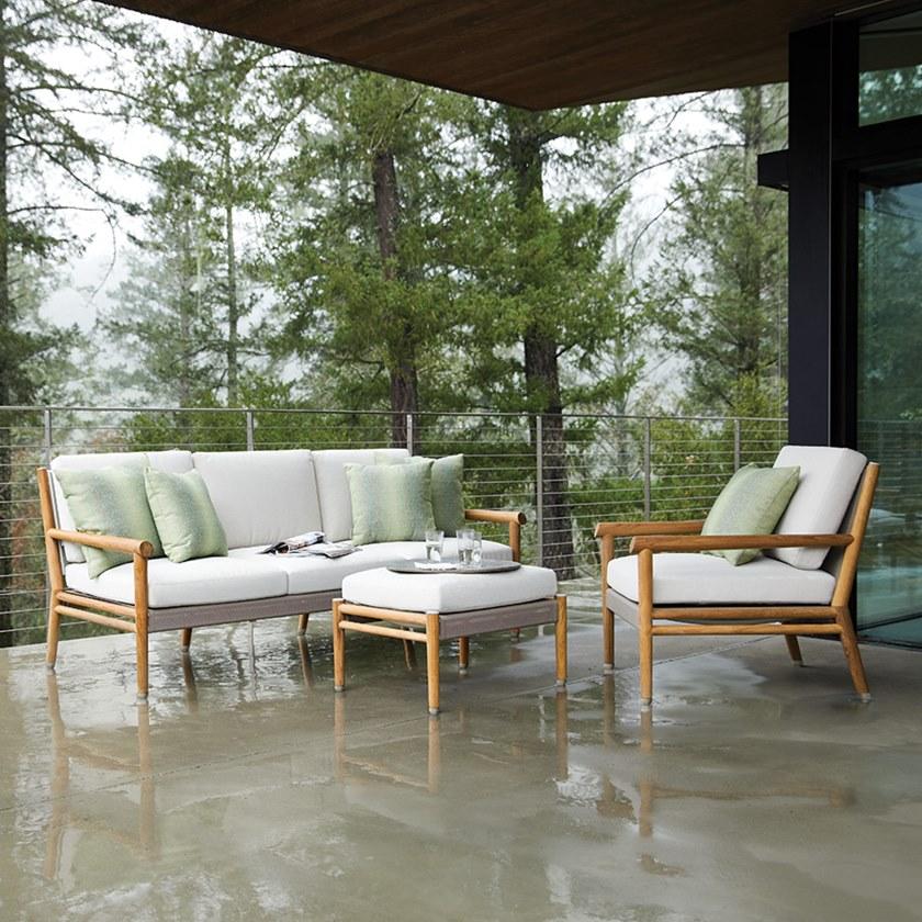 JANUS et Cie 3-местный садовый диван из тика Konos sun-id-1397246 - Вид №3