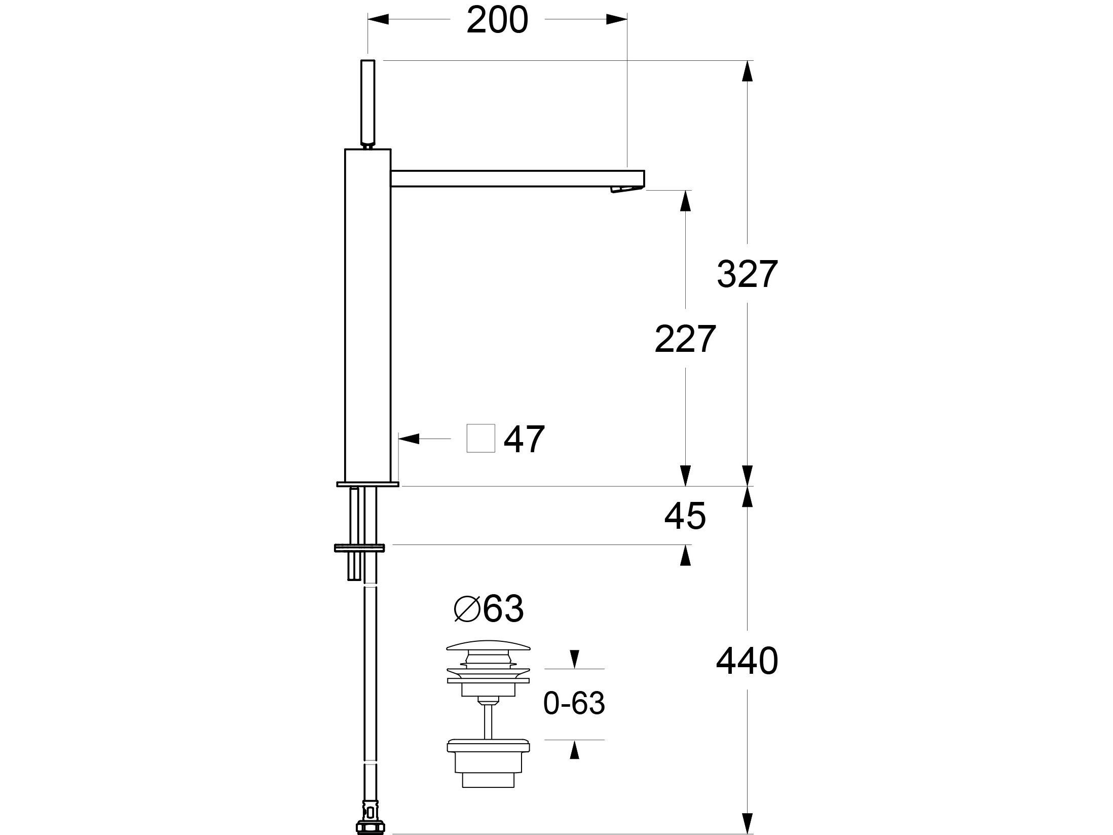 Смеситель для раковины с одним отверстием GUGLIELMI RUBINETTERIE G&amp ARCH-00072444 - Вид №2