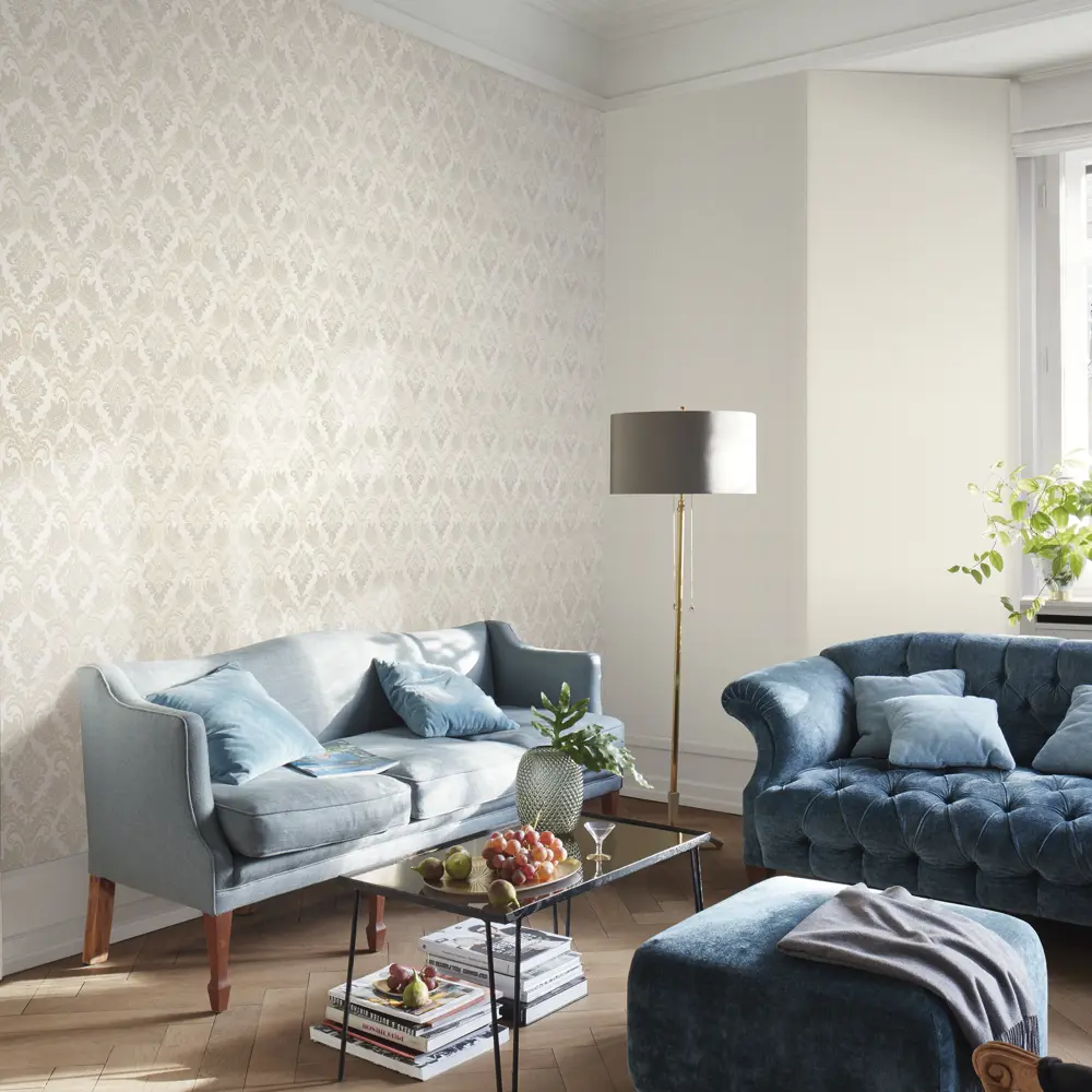 WALL UP Dalia - флизелиновые обои бежевые с текстурой тиснения 87894120 STLM-0076048 - Вид №4