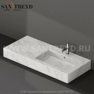 IN116DAAC Подвесная раковина настенная прямоугольная Ceramica Globo  белая