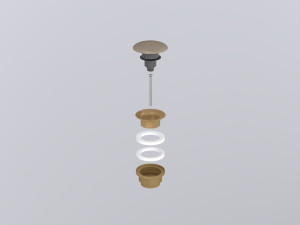 PIL01BR-AN Универсальный донный клапан click/clack бронза с керамической крышкой cielo Запасные части и аксессуары