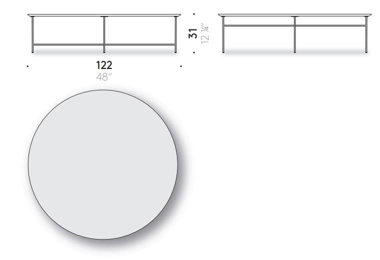Круглый мраморный журнальный столик DE PADOVA Sen ARCH-00117045 - Вид №8