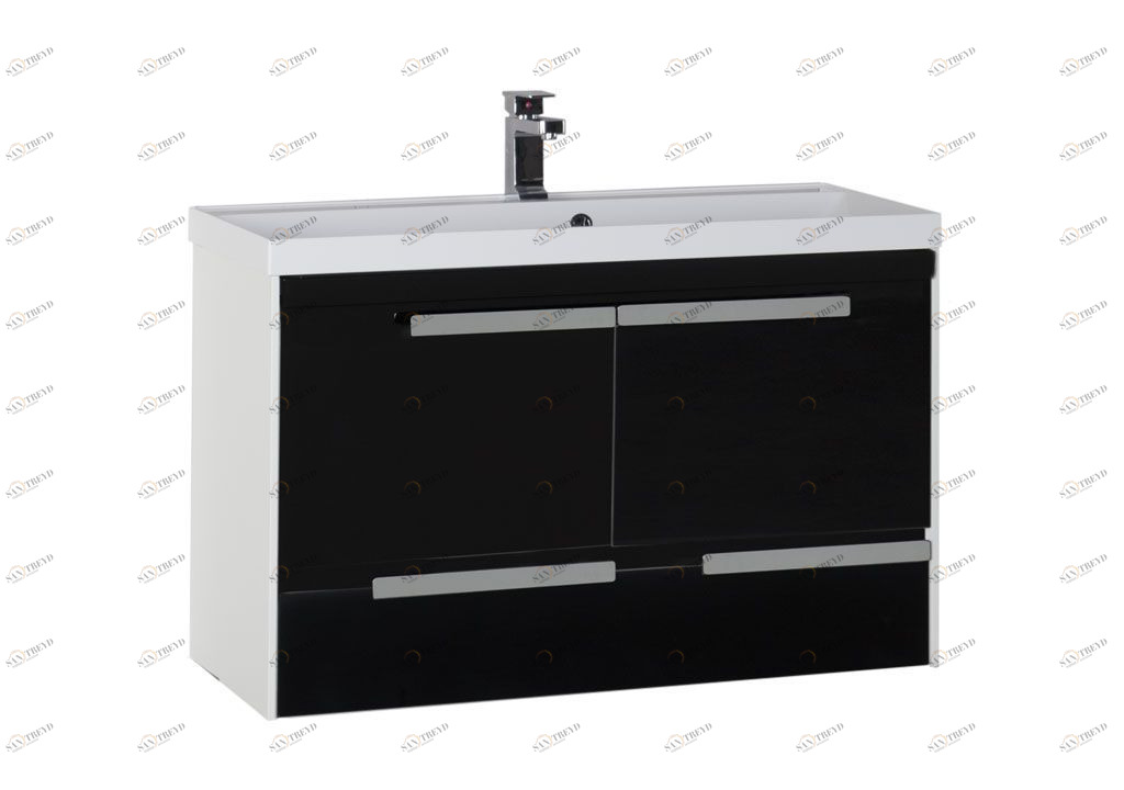 Тумба под раковину Aquanet Тиволи 100 черный sun-id-276099