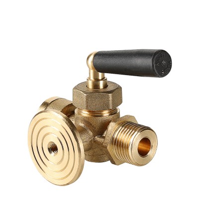 VT.1808.RG.04 Кран для манометра трехходовой с фланцем Valtec 1/2" 