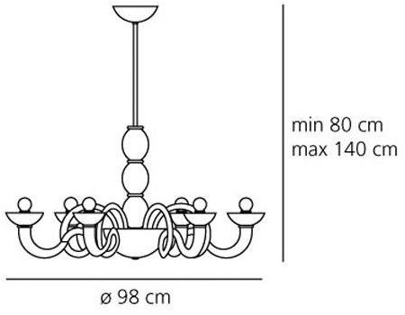 Artemide Люстра из стали Pantalica sun-id-1489768 - Вид №1