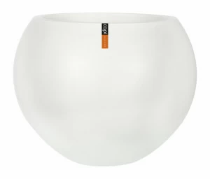 Уличный вазон круглый 62х48 см белый мрамор "Бирмингем" LE-VILLAGE СОВРЕМЕННЫЙ 081685 Белый