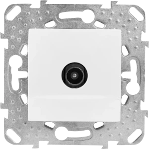 ТВ-розетка одиночная встраиваемая Systeme Electric Unica шлейф, цвет белый