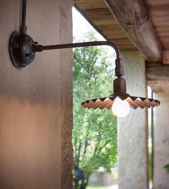 Aldo Bernardi Настенный светильник из латуни с фиксированным кронштейном Civetta sun-id-1480251 - Вид №2