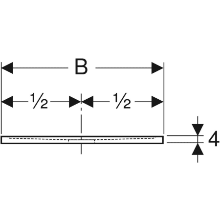 550.266.00.2 Прямоугольный душевой поддон Geberit Sestra Geberit  - Вид №4
