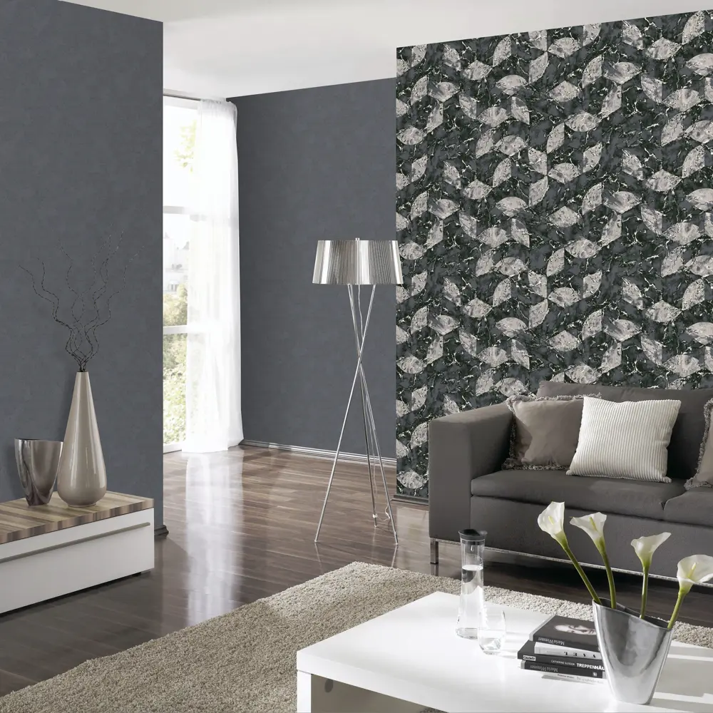 Обои флизелиновые Erismann Andrea темно-серые 1.06 м ЭР60637-07 STLM-2047321 - Вид №4