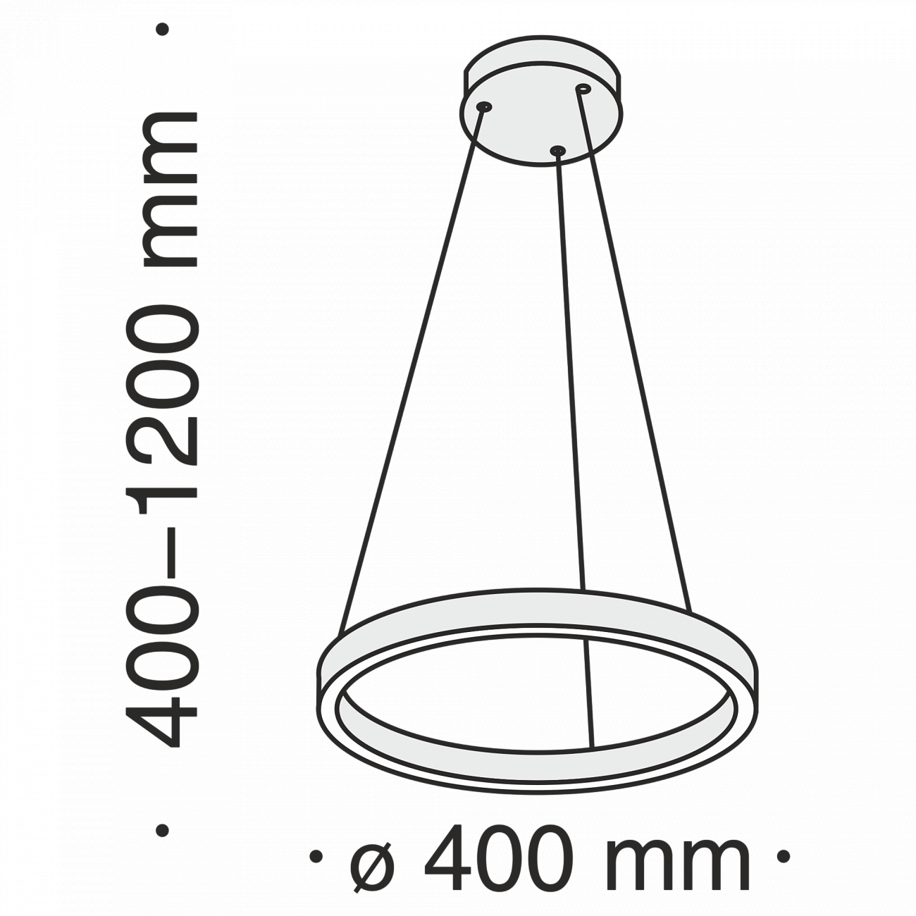 Светильник подвесной светодиодный с алюминиевым плафоном 40 см латунь Rim MOD058PL-L22BS4K TECHNICAL TECHNICAL 00-3957052 Латунь  - Вид №3